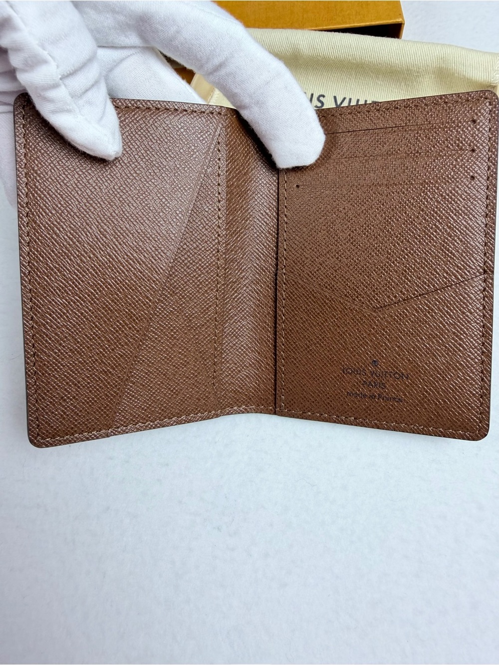 Like New Louis Vuitton Monogram Pocket Organizer Wallet Card Holder w/ Microchip - Picture 6 of 12